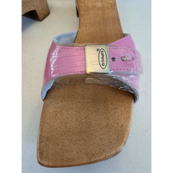 Dr Scholls Women Size 10 M Exercise Clog Sandal Special Pink Leather Slide New - Picture 9 of 12